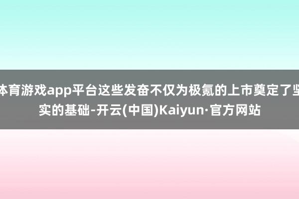 体育游戏app平台这些发奋不仅为极氪的上市奠定了坚实的基础-开云(中国)Kaiyun·官方网站