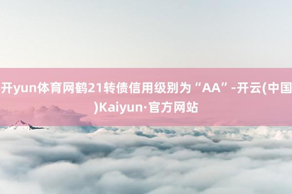 开yun体育网鹤21转债信用级别为“AA”-开云(中国)Kaiyun·官方网站